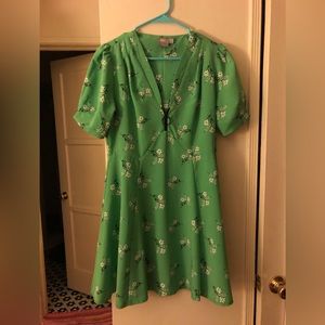 ASOS floral green summer dress
